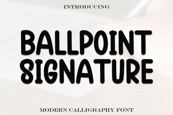 Ballpoint Signature Font for Creative Makers