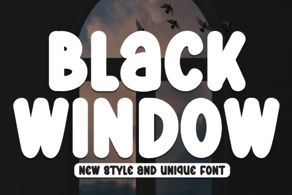 Black Window Font for Bold Branding