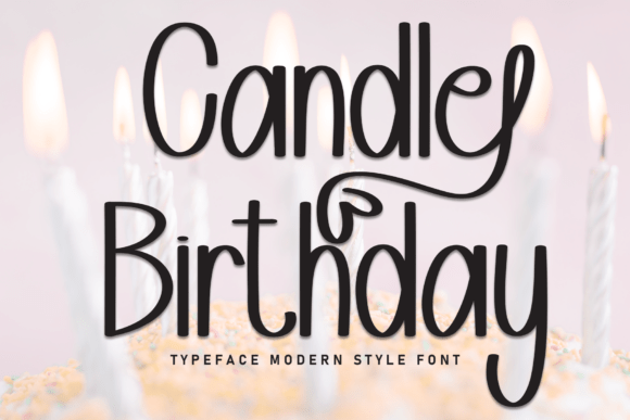 Candle Birthday Font Review