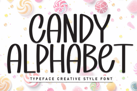 Candy Alphabet Font for Web Design