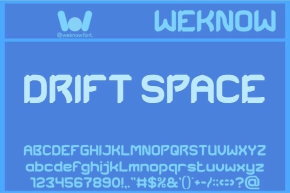 Drift Space Font: Futuristic Design for Digital Marketing