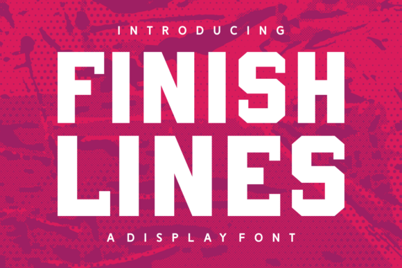Finish Lines Font for Web Design