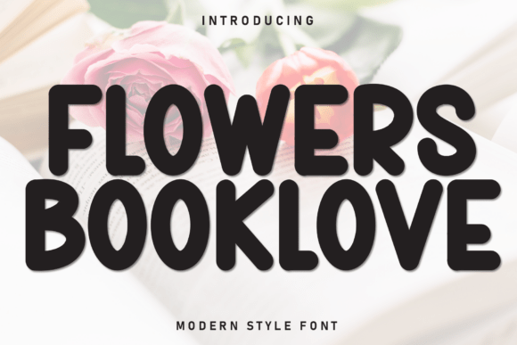 Flowers Booklove Font for Creative Projects
