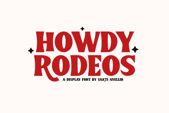 Howdy Rodeos Font for Business Branding