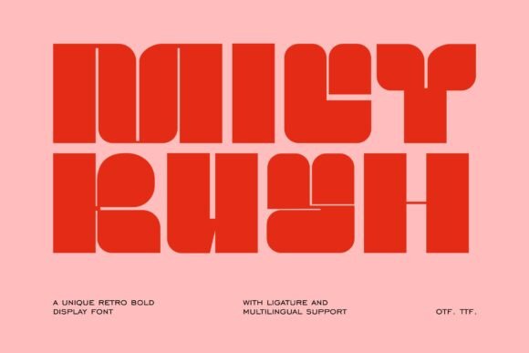 Mict Rush Font for Bold Web Design