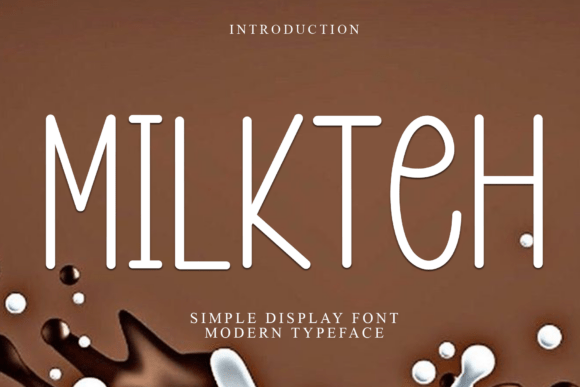 Milkteh Font for Festive Designs