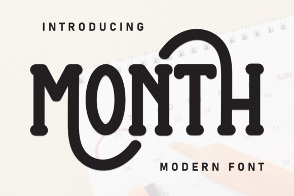 Month Font for Business Branding