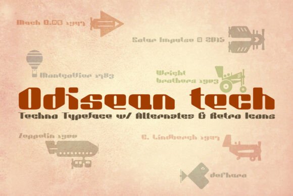 Odisean Tech Font for Creative Projects