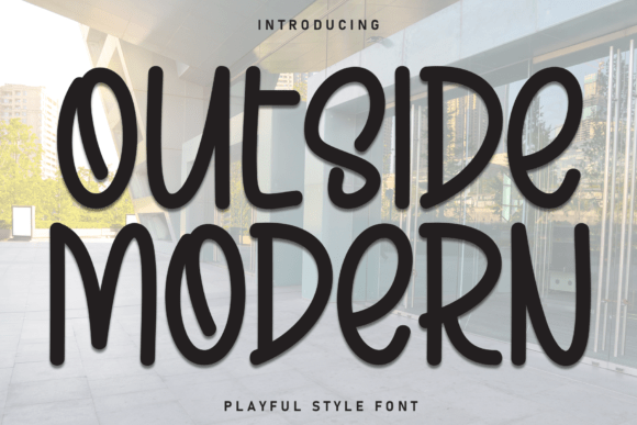 Outside Modern Font for Creative Makers