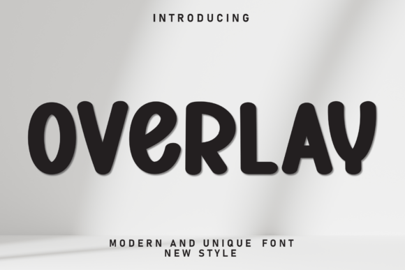 Overlay Font for Editorial Design