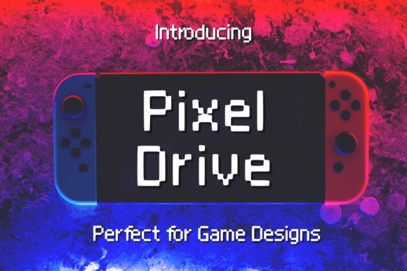 Pixel Drive Font for Bold Branding