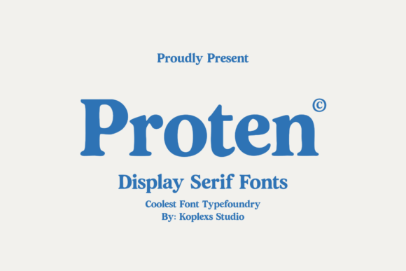 Proten: A Bold Font for Elegant Branding
