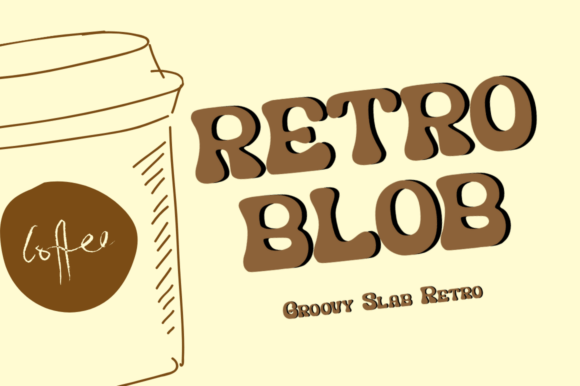 Retroblob: A Bold Display Font