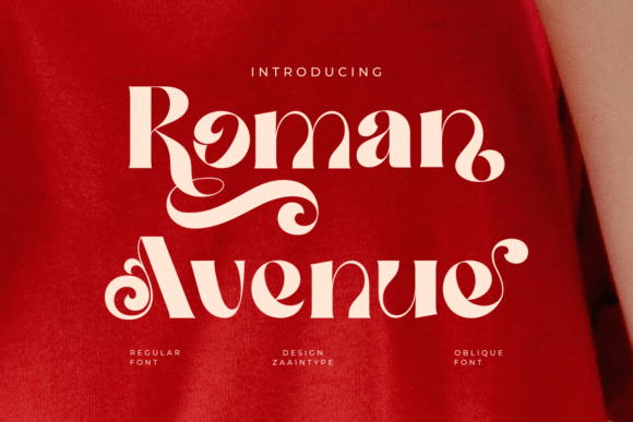 Roman Avenue Font for Web Design