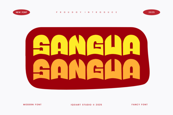 Sangua: A Bold Display Font for Creative Projects