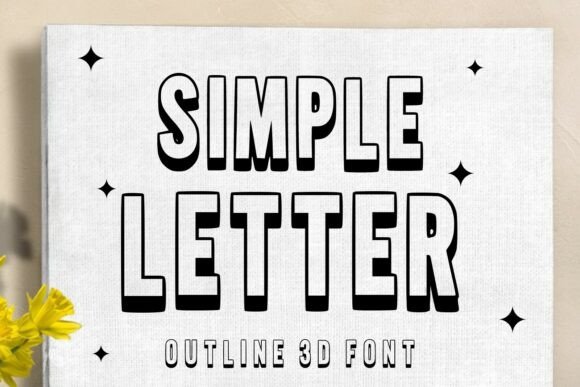 Simple Letter Font