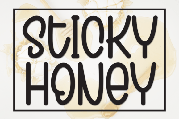 Sticky Honey Font for Editorial Design