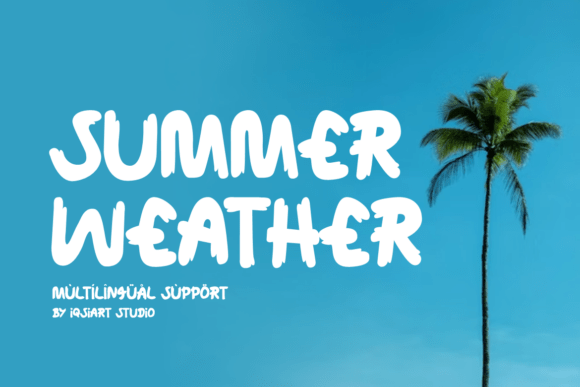 Summer Weather Font