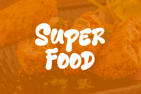 Super Food Font for Creative Makers