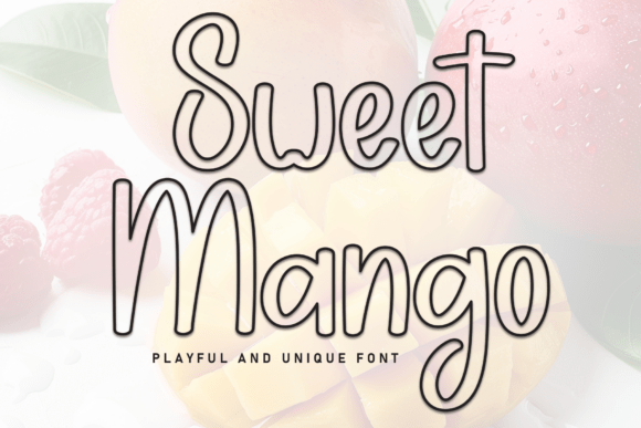 Sweet Mango Font for Creative Design